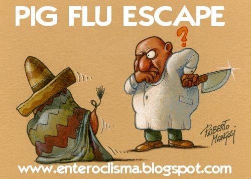 Cartoon: Pig flu (medium) by Roberto Mangosi tagged flu,news