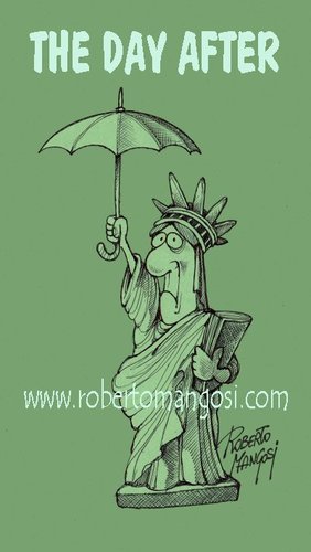 Cartoon: The day after Sandy (medium) by Roberto Mangosi tagged sandy,storm,rain,evacuation