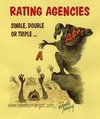 Cartoon: Rating Agencies (small) by Roberto Mangosi tagged rating,economy,agencies,agency,aaa