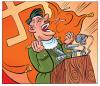 Cartoon: Hitler  speach (small) by Tarkibi tagged illustration,for,spencer,jhonson,book