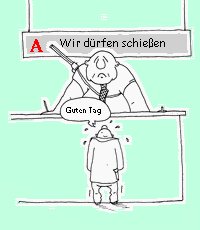 Cartoon: Schiessbefehl (medium) by amigomike tagged hartz4