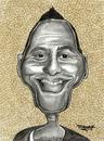 Cartoon: Russell Peters (small) by Recep ÖZCAN tagged russel,peters,artist