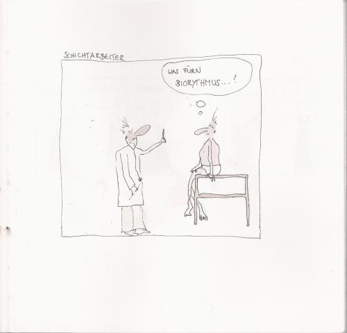 Cartoon: biorhytmus (medium) by kika tagged gesundheit