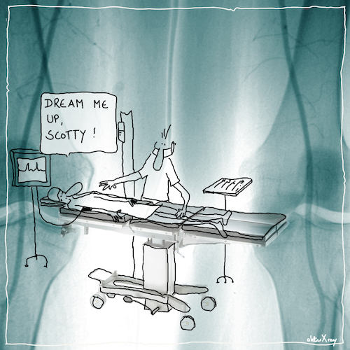 Cartoon: Dream me up scotty (medium) by kika tagged narkose,anästhesie,anästhesisit,op,operation,krankenhaus,patientin