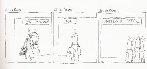 Cartoon: einkaufsverhalten (medium) by kika tagged ae