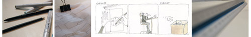 Cartoon: end-wurf (medium) by kika tagged architekt,architektur,entwurf,planen,zeichnen
