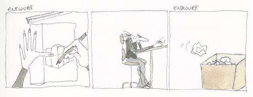 Cartoon: entwurf (medium) by kika tagged architektur,