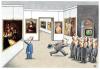 Cartoon: Museum (small) by ciosuconstantin tagged painting