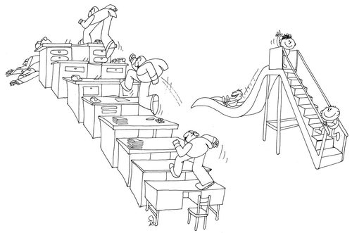 Cartoon: Ladder (medium) by Raed Al-Rawi tagged ladder