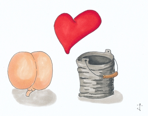 Cartoon: Happy Valentines Day (medium) by gore-g tagged liebe,eimer,arsch,valentienstag