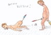 Cartoon: Guten Rutsch (small) by gore-g tagged silvester,neujahr,rutsch