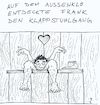 Cartoon: Klappstuhlgang (small) by gore-g tagged aussenklo,klo,toilette,stuhlgang