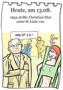 Cartoon: 13. August (small) by chronicartoons tagged dior,line