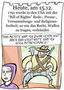 Cartoon: 15. Dezember (small) by chronicartoons tagged bill,of,rights,freiheit,waffen,usa,cartoon