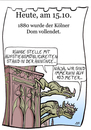 Cartoon: 15. Oktober (small) by chronicartoons tagged köln,dom,kirche,wasserspeier,cartoon