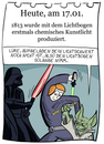 Cartoon: 17. Januar (small) by chronicartoons tagged lichtbogen star wars yoda darth vader luke skywalker laserschwert cartoon