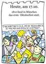 Cartoon: 17. Oktober (small) by chronicartoons tagged oktoberfest münchen bier feiern party bayern japaner saufen cartoon