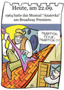 Cartoon: 22. September (small) by chronicartoons tagged anatevka,musical,tevje,fiddler,on,the,roof,cartoon