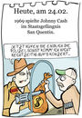 Cartoon: 24. Februar (small) by chronicartoons tagged johnny cash san quentinn country cartoon