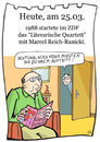 Cartoon: 25. März (small) by chronicartoons tagged reich,ranicki,literatur,fernsehen,quartett,buch,chronicartoon