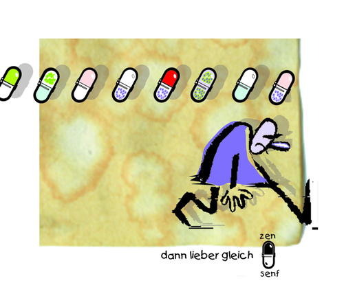 Cartoon: pillen (medium) by zenundsenf tagged pillen,pills,depression,doktor,zenf,zensenf,zenundsenf