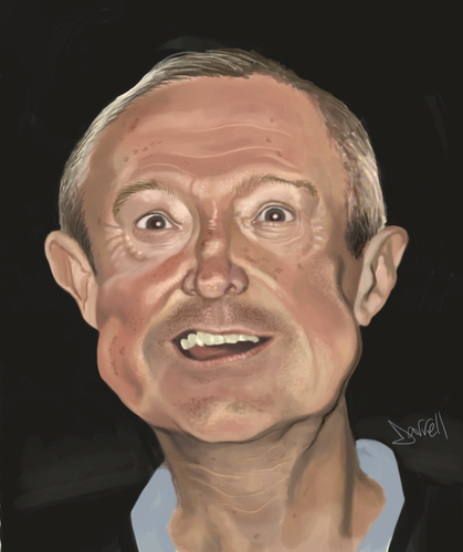 Cartoon: Louis Walsh (medium) by Darrell tagged louis,walsh,xfactor