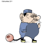 Cartoon: my prison (small) by ELCHICOTRISTE tagged berlusconi,italy