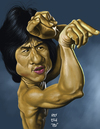 Cartoon: Jackie Chan (small) by Rey Esla Teo tagged caricature,portrait,digital,painting,jackie,chan