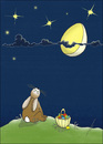 Cartoon: Moonstruck (small) by badham tagged ostern,easter,bunny,osterhase,animal,animals,hase,badham