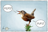 Cartoon: Ups! (small) by badham tagged vogel pups badham