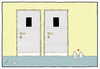 Cartoon: WC - variations on a theme IV (small) by badham tagged wc,lavatory,klo,toilette,love,liebe,paar,outbreak,ausbruch,badham