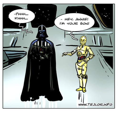 Cartoon: Son (medium) by tejlor tagged c3po