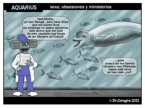Cartoon: Aquarius (medium) by DrCoragre tagged humor,tira,comic,strip,drawing,digital
