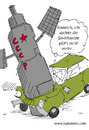 Cartoon: Satellit (small) by Habomiro tagged habomiro,satellit,autounfall,sovietuniont,raumfahrt