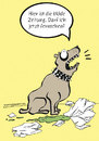 Cartoon: Zeitungshund (small) by Habomiro tagged habomiro hund zeitung fernsehen