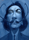 Cartoon: Mikey_Dali09_01 (small) by mikeyzart tagged caricature salvador dali acrylic painting humorous