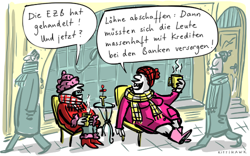 Cartoon: EZB Kauf (medium) by kittihawk tagged kittihawk,2015,ezb,staatsanleihen,kauf,kittihawk,2015,ezb,staatsanleihen,kauf