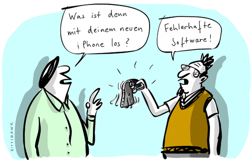 Cartoon: iPhone neu (medium) by kittihawk tagged kittihawk,2014,iphone,verbiegen,schlabberig,soft,weich,software,fehlerhafte,mit,los,technologie,smartphone,neue,version,generation,apple,männer,gadget,kittihawk,2014,iphone,verbiegen,schlabberig,soft,weich,software,fehlerhafte,mit,los,technologie,smartphone,neue,version,generation,apple,männer,gadget