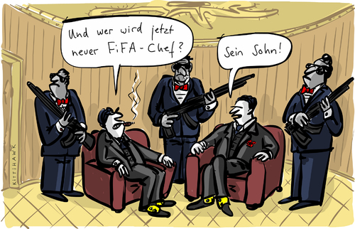 Cartoon: Neuer FifaChef 1 (medium) by kittihawk tagged monarchie,erbfolge,sohn,sein,beratung,familientreffen,mafia,neuer,wird,wer,angekündig,weltfußballverband,präsident,chef,josef,sepp,nachfolge,rücktritt,blatter,fifa,2015,kittihawk,kittihawk,2015,fifa,baltter,rücktritt,nachfolge,sepp,josef,chef,präsident,weltfußballverband,angekündig,wer,wird,neuer,mafia,familientreffen,beratung,sein,sohn,erbfolge,monarchie