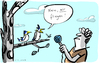 Cartoon: Wir fliegen (small) by kittihawk tagged kittihawk,2014,lufthansa,germanwings,streik,freitag,gewerkschaft,keine,einigung,wir,fliegen,vögel,interview,nein