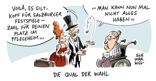 Cartoon: Altenpflege Pflegeheim (medium) by Schwarwel tagged salzburger,festspiele,kultur,hochkultur,medien,cartoon,schwarwel,oper,musik,alt,alter,rente,pflegebdürftig,krank,alte,menschen,krankenpflege,altenpflege,deutschland,karawane,pflege,pfleger,pflegerinnen,osteuropa,abzocke,pflegeheim,arm,armut,reich,reichtum,geld,wirtschaft,finanzen,alterspflege,salzburger,festspiele,kultur,hochkultur,medien,cartoon,schwarwel,oper,musik,alt,alter,rente,pflegebdürftig,krank,alte,menschen,krankenpflege,altenpflege,deutschland,karawane,pflege,pfleger,pflegerinnen,osteuropa,abzocke,pflegeheim,arm,armut,reich,reichtum,geld,wirtschaft,finanzen,alterspflege