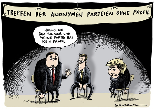 Cartoon: CDU-Streit um Profil (medium) by Schwarwel tagged cdu,streitpartei,deutschland,regierung,angela,merkel,gabriel,guido,westerwelle,krise,politik,politiker,karikatur,schwarwel,cdu,streit,partei,deutschland,regierung,angela merkel,guido merkel,gabriel,krise,angela,merkel,guido