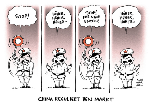 Cartoon: Chinas Stopp Mechanismus (medium) by Schwarwel tagged china,stopp,mechanismus,notbremse,märkte,markt,beruhigung,risiko,risiken,geopolitik,karikatur,schwarwel,china,stopp,mechanismus,notbremse,märkte,markt,beruhigung,risiko,risiken,geopolitik,karikatur,schwarwel