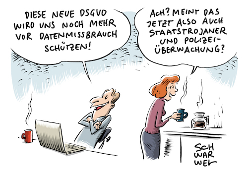 Cartoon: DSGVO Europas Datenschützer (medium) by Schwarwel tagged dsgvo,datenschutzgesetz,datenschutz,datenschützer,recht,gesetz,datenschutzgrundverordnung,onlinedienste,google,streamingdienste,netflix,apps,whatsapp,soziale,netzwerke,facebook,streaming,social,media,twitter,instagram,geschäftsbedingungen,agb,personenbezogene,daten,datenmissbrauch,staatstrojaner,polizeistaat,überwavhung,überwachungsstaat,cartoon,karikatur,schwarwel,dsgvo,datenschutzgesetz,datenschutz,datenschützer,recht,gesetz,datenschutzgrundverordnung,onlinedienste,google,streamingdienste,netflix,apps,whatsapp,soziale,netzwerke,facebook,streaming,social,media,twitter,instagram,geschäftsbedingungen,agb,personenbezogene,daten,datenmissbrauch,staatstrojaner,polizeistaat,überwavhung,überwachungsstaat,cartoon,karikatur,schwarwel