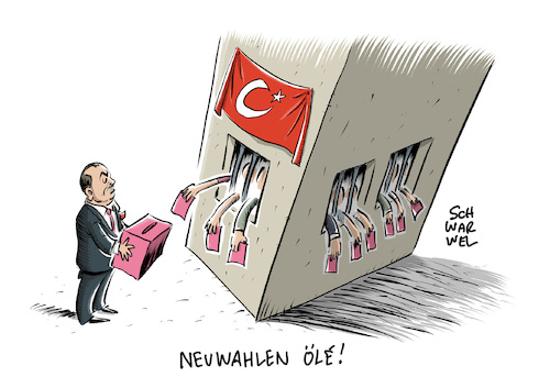 Cartoon: Erdogan zieht Wahlen vor (medium) by Schwarwel tagged türkei,erdogan,wahl,wahlen,staat,türken,wähler,diktatur,diktator,demoktratie,staatschef,regierungschef,putsch,parlamentswahlen,parlament,präsidentschaftswahlen,präsidentschaftswahl,präsidialsystem,referendum,nationalistenpartei,islam,konservative,regierungspartei,ausnahmezustand,grundrechte,dekret,regierung,regieren,politik,außenpolitik,politiker,cartoon,karikatur,schwarwel,türkei,erdogan,wahl,wahlen,staat,türken,wähler,diktatur,diktator,demoktratie,staatschef,regierungschef,putsch,parlamentswahlen,parlament,präsidentschaftswahlen,präsidentschaftswahl,präsidialsystem,referendum,nationalistenpartei,islam,konservative,regierungspartei,ausnahmezustand,grundrechte,dekret,regierung,regieren,politik,außenpolitik,politiker,cartoon,karikatur,schwarwel