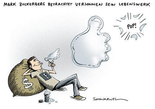 Cartoon: Facebook an der Börse (medium) by Schwarwel tagged facebook,portal,web,www,börse,mark,zuckerberg,geld,wirtschaft,markt,finanzen,karikatur,schwarwel,facebook,www,börse,mark zuckerberg,mark,zuckerberg