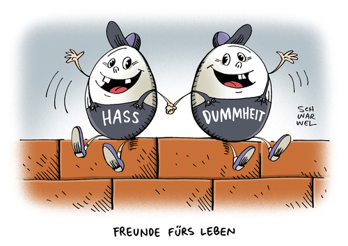 Cartoon: Facebook Hasskommentare (medium) by Schwarwel tagged facebook,hasskommentare,hass,dummheit,kommentare,like,gefällt,mir,social,media,www,web,world,wide,twitter,reddit,mark,zuckerberg,deutschland,berlin,löschung,löschen,netzwerk,arvato,bertelsmann,rechtswidrig,rassistisch,fremdenfeindlich,karikatur,schwarwel,facebook,hasskommentare,hass,dummheit,kommentare,like,gefällt,mir,social,media,www,web,world,wide,twitter,reddit,mark,zuckerberg,deutschland,berlin,löschung,löschen,netzwerk,arvato,bertelsmann,rechtswidrig,rassistisch,fremdenfeindlich,karikatur,schwarwel