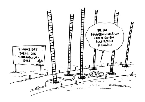 Cartoon: Finanziert durch Schlagloch Soli (medium) by Schwarwel tagged steuer,steuereinnahmen,einnahme,finanzamt,staat,abgabe,bürger,volk,mehreinnahmen,nicht,sinnvoll,verschwendung,karikatur,schwarwel,auto,schlagloch,soli,solidaritätszuschlag,finanzierung,finanzminsiterium,ministerium,steuer,steuereinnahmen,einnahme,finanzamt,staat,abgabe,bürger,volk,mehreinnahmen,nicht,sinnvoll,verschwendung,karikatur,schwarwel,auto,schlagloch,soli,solidaritätszuschlag,finanzierung,finanzminsiterium,ministerium