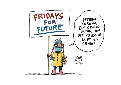 Cartoon: fridays for future Corona (medium) by Schwarwel tagged corona,coronavirus,covid19,coronapandemie,pandemie,coronakrise,kontaktbeschränkungen,quarantäne,sperrstunde,alkoholverbot,reisebeschränkungen,virus,virusinfektion,coronatests,rki,neuinfektionen,gesundheitsamt,infektionsschutz,infektionsketten,mundnasenschutz,maskenpflicht,hygienekonzept,hände,waschen,abstand,halten,abstandsregeln,hotspots,who,reisewarnung,mns,cartoon,karikatur,schwarwel,infektionszahlen,coronaampel,coronaapp,coronainfektionszahlen,greta,thunberg,fridays,for,future,klimaschutz,klimawandel,klima,umwelt,umweltschutz,klimaleugner,corona,coronavirus,covid19,coronapandemie,pandemie,coronakrise,kontaktbeschränkungen,quarantäne,sperrstunde,alkoholverbot,reisebeschränkungen,virus,virusinfektion,coronatests,rki,neuinfektionen,gesundheitsamt,infektionsschutz,infektionsketten,mundnasenschutz,maskenpflicht,hygienekonzept,hände,waschen,abstand,halten,abstandsregeln,hotspots,who,reisewarnung,mns,cartoon,karikatur,schwarwel,infektionszahlen,coronaampel,coronaapp,coronainfektionszahlen,greta,thunberg,fridays,for,future,klimaschutz,klimawandel,klima,umwelt,umweltschutz,klimaleugner