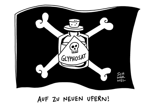 Cartoon: Glyphosat EU verlängert Frist (medium) by Schwarwel tagged glyphosat,eu,europäische,union,europa,frist,umstritten,unkrautvernichtungsmittel,gift,umwelt,natur,unkrautvernichter,umweltschutz,umweltschützer,pestizidhersteller,pestizid,chemikalien,krebs,krebserregend,agrarindustrie,landwirtschaft,krebsrisiko,krankheit,who,weltgesundheitsorganisation,pflanzenschutzmittel,unkrautbekämpfung,karikatur,schwarwel,glyphosat,eu,europäische,union,europa,frist,umstritten,unkrautvernichtungsmittel,gift,umwelt,natur,unkrautvernichter,umweltschutz,umweltschützer,pestizidhersteller,pestizid,chemikalien,krebs,krebserregend,agrarindustrie,landwirtschaft,krebsrisiko,krankheit,who,weltgesundheitsorganisation,pflanzenschutzmittel,unkrautbekämpfung,karikatur,schwarwel